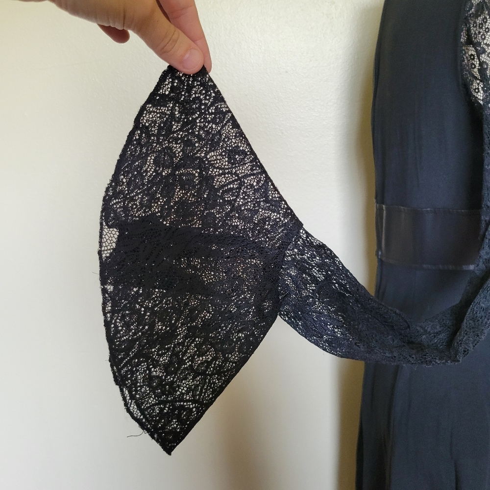 Royal Bones | Lace Keyhole Hi-Low Dress - Picture 8 of 12